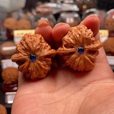 文玩核桃把件白狮子3535