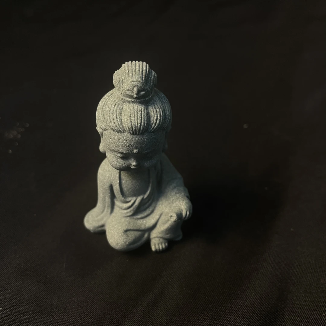 “龙年”新春三佛萌娃摆件茶宠摆件鱼缸造景摆件玄关客厅办公司办件