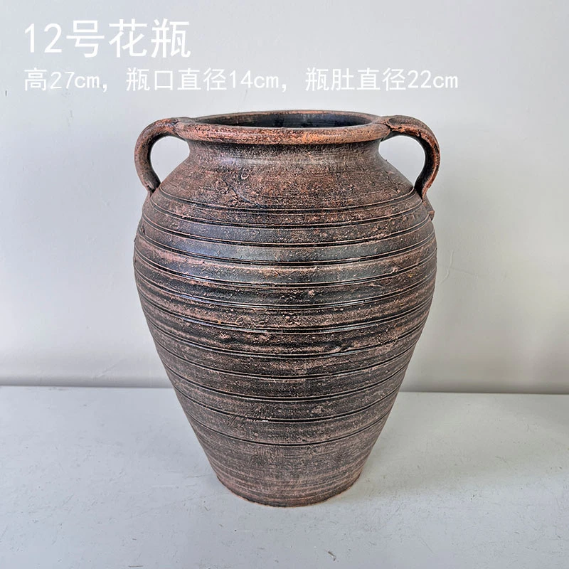 陶瓷花瓶家居摆件 复古花瓶 青花陶瓷花瓶摆设