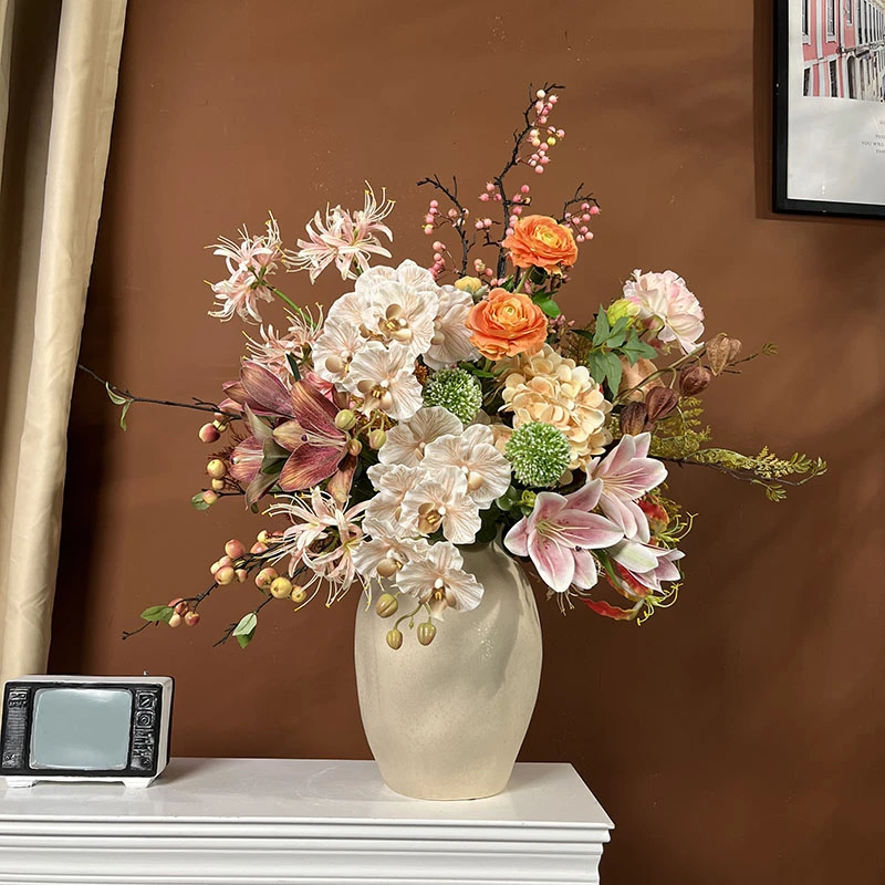 暖春款花艺 法式田园风装饰花客厅插花公司店面酒店假花摆设花