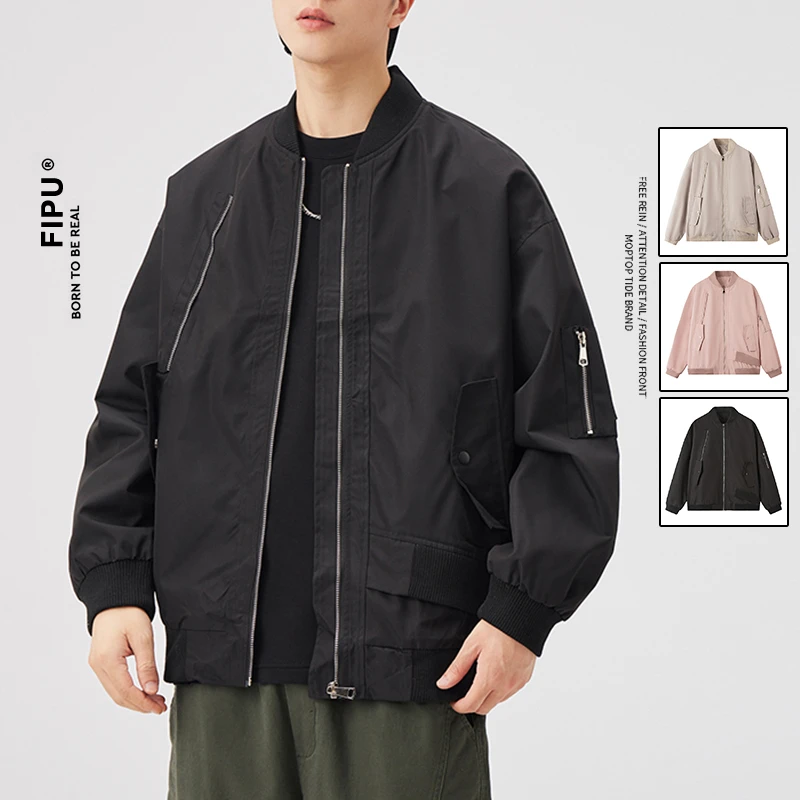 FIPU2025秋冬新款百搭舒适设计感休闲潮牌男女同款上衣夹克外套
