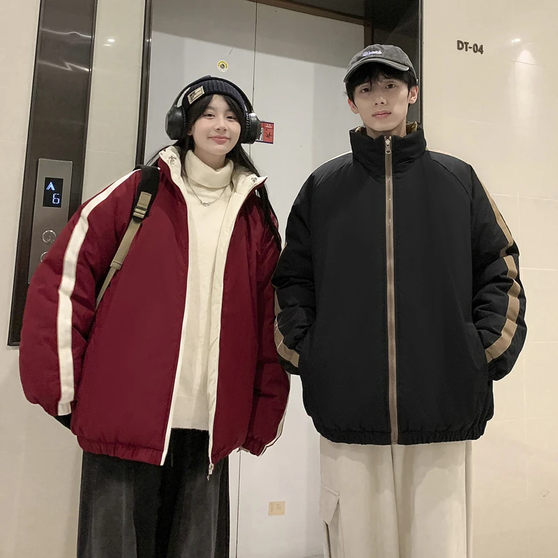 FIPU2024冬季双面穿棉服防风防水保暖棉衣外套