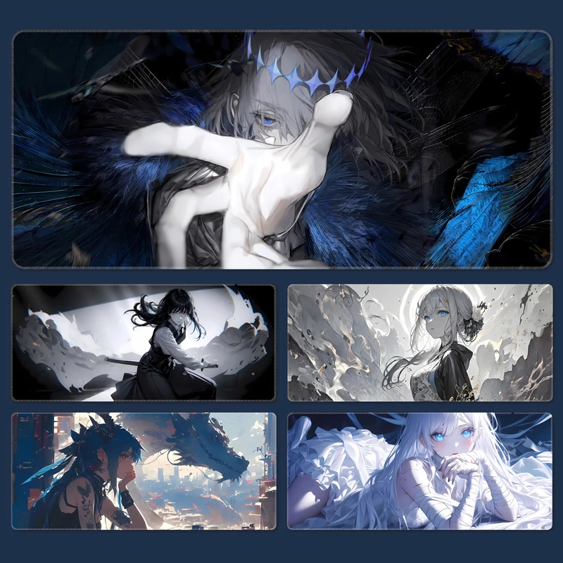 超大号鼠标垫男生游戏桌面垫高级感细面电脑垫学生锁边鼠标垫定制