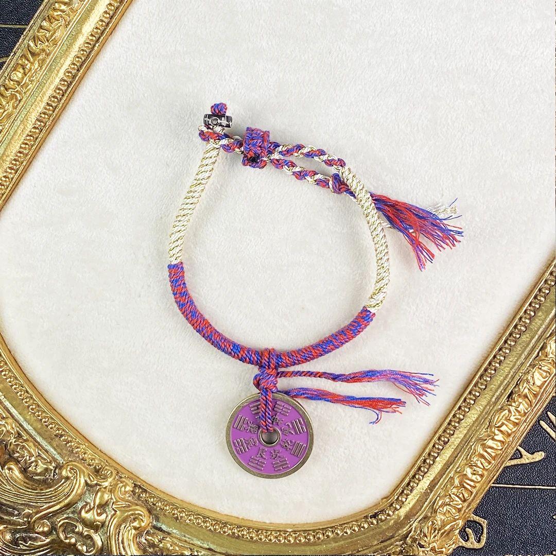 铜合金手链 手工复古编织素款手串【D6598】7