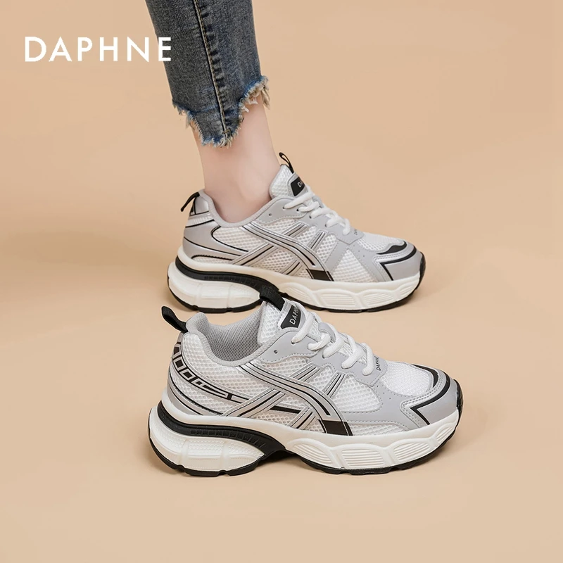 达芙妮老爹鞋女2025新款ins潮流百搭透气舒适厚底时尚休闲运动鞋
