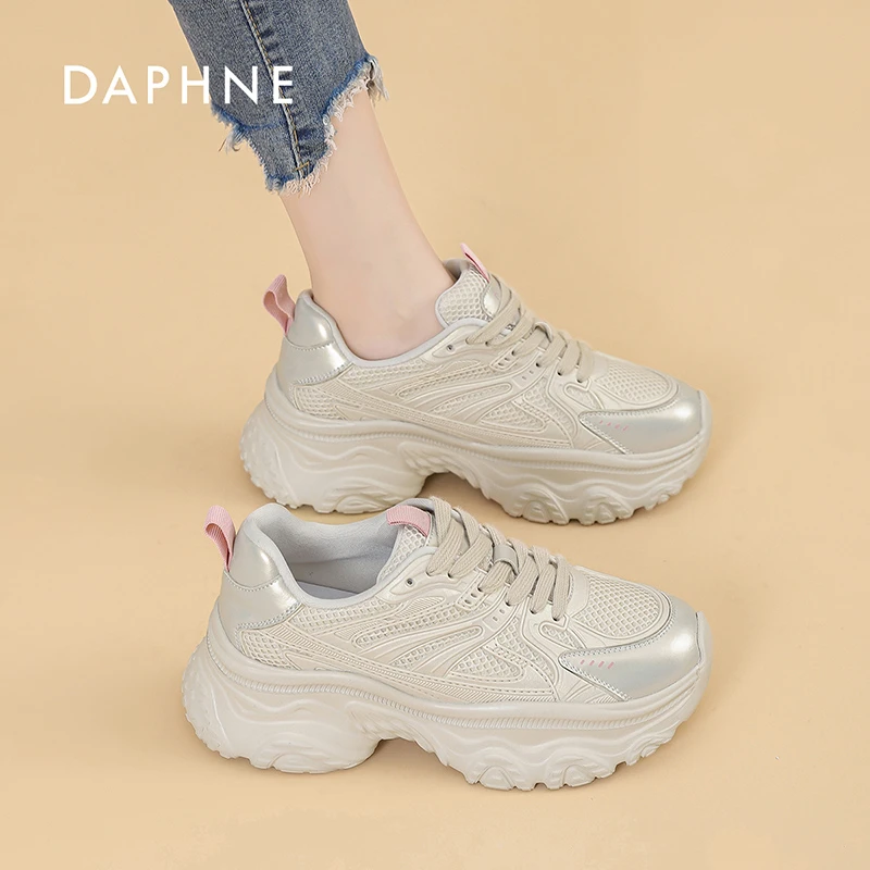 达芙妮复古美拉德老爹鞋女2025新款上班专用不累脚运动潮鞋