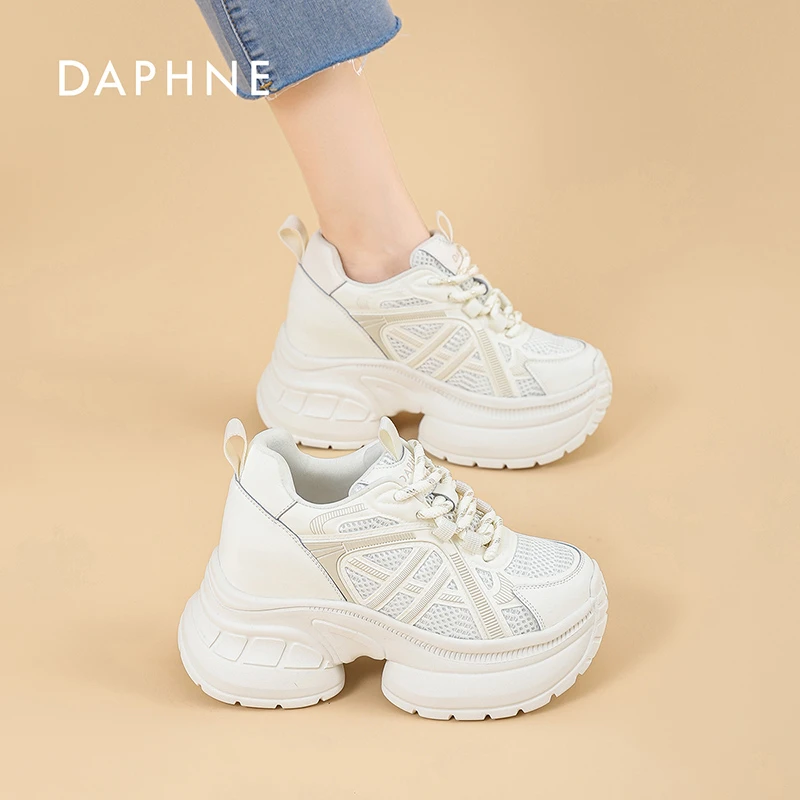 达芙妮潮流百搭老爹鞋女2025秋季新款中国风时尚厚底运动鞋女款