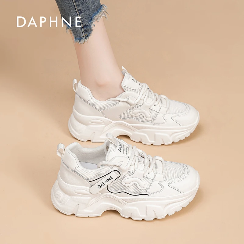 达芙妮厚底老爹鞋女2026新款百搭小百鞋女增高运动休闲鞋爆款