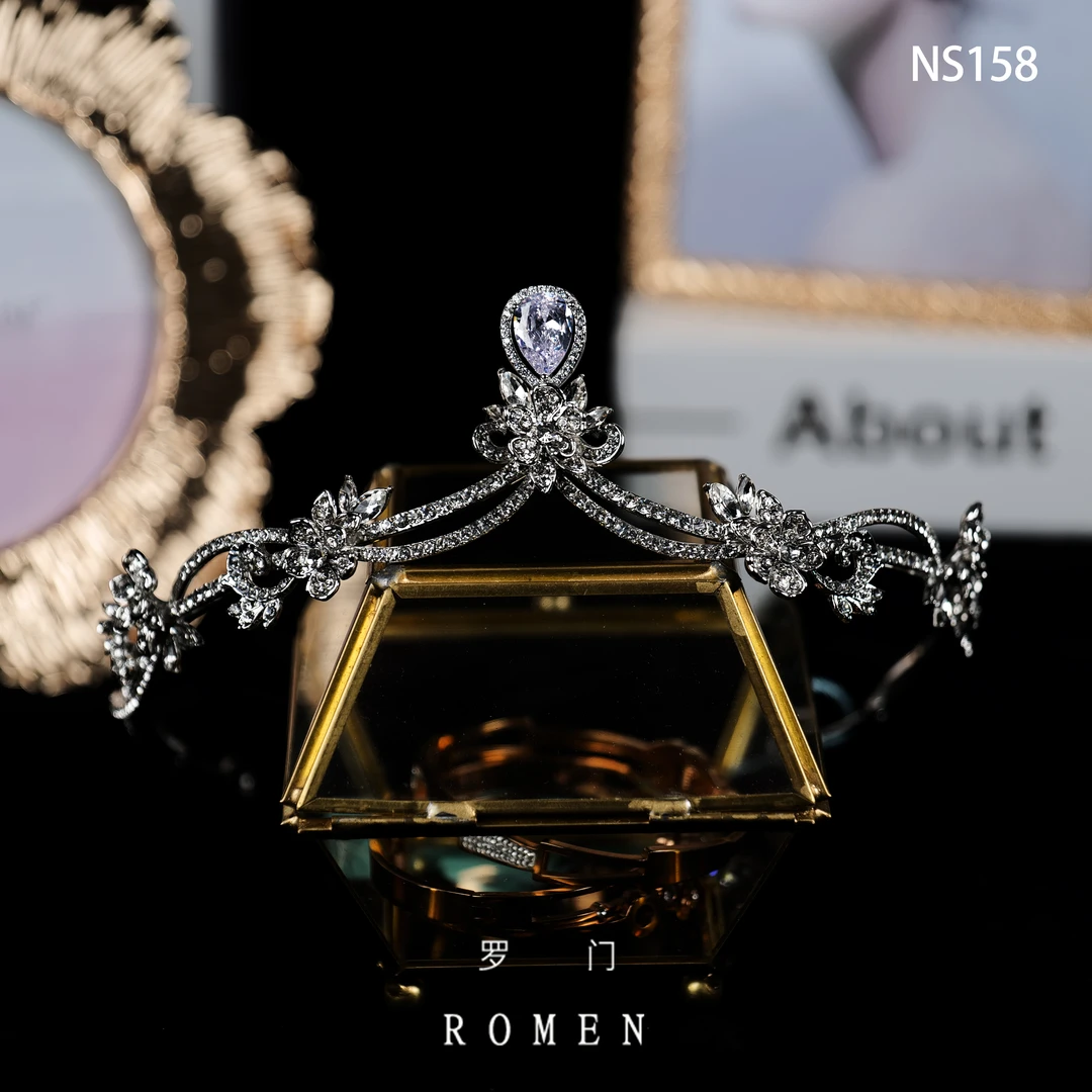 【NS158皇冠(无耳饰)】ROMEN新娘头饰化妆师跟妆饰品