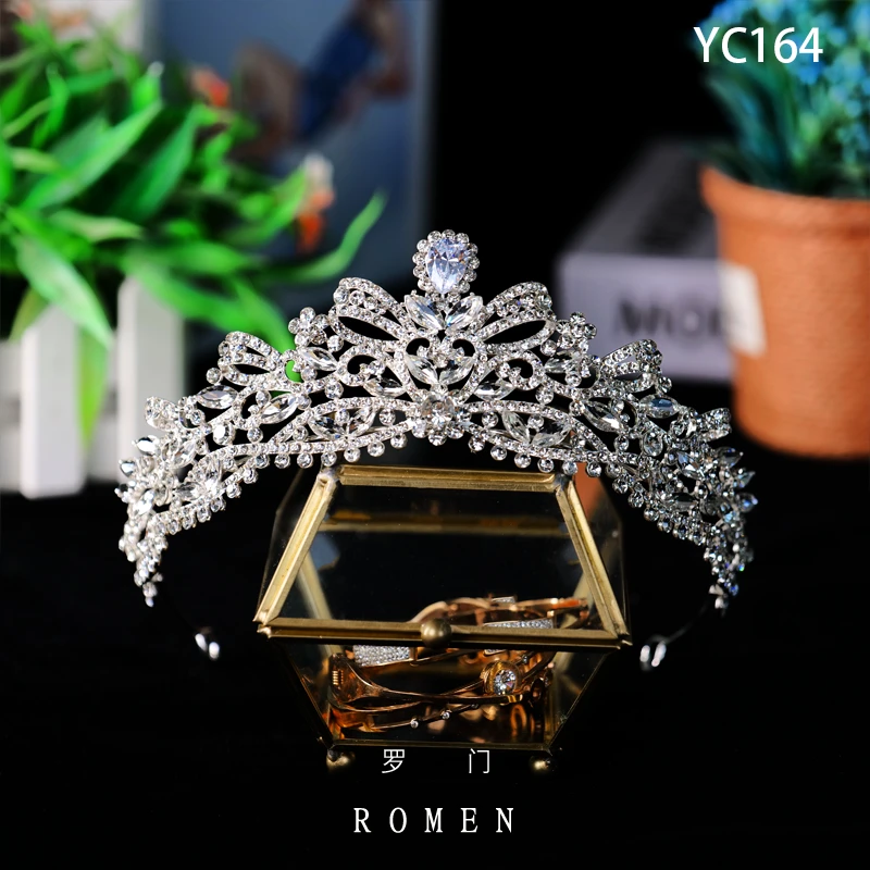 【（无耳饰）YC164皇冠】ROMEN新娘头饰化妆师跟妆饰品