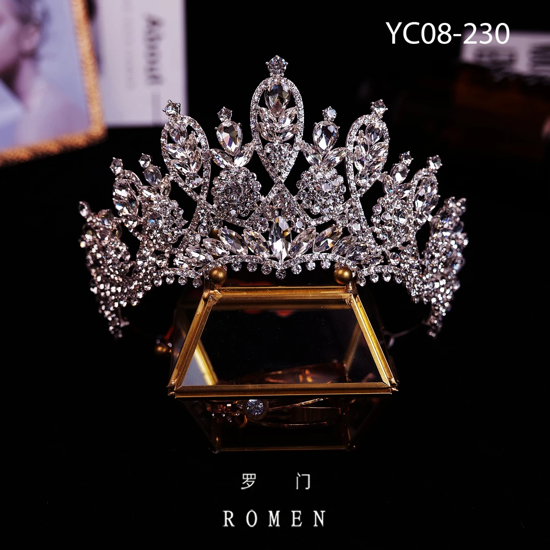 【YC08皇冠】罗门品牌新娘化妆师饰品模特主持影楼拍照高级感