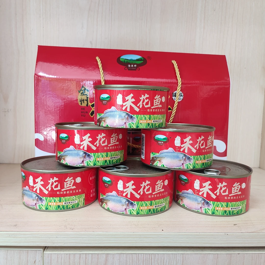 海洋坪全州禾花鱼200g*6罐香辣味