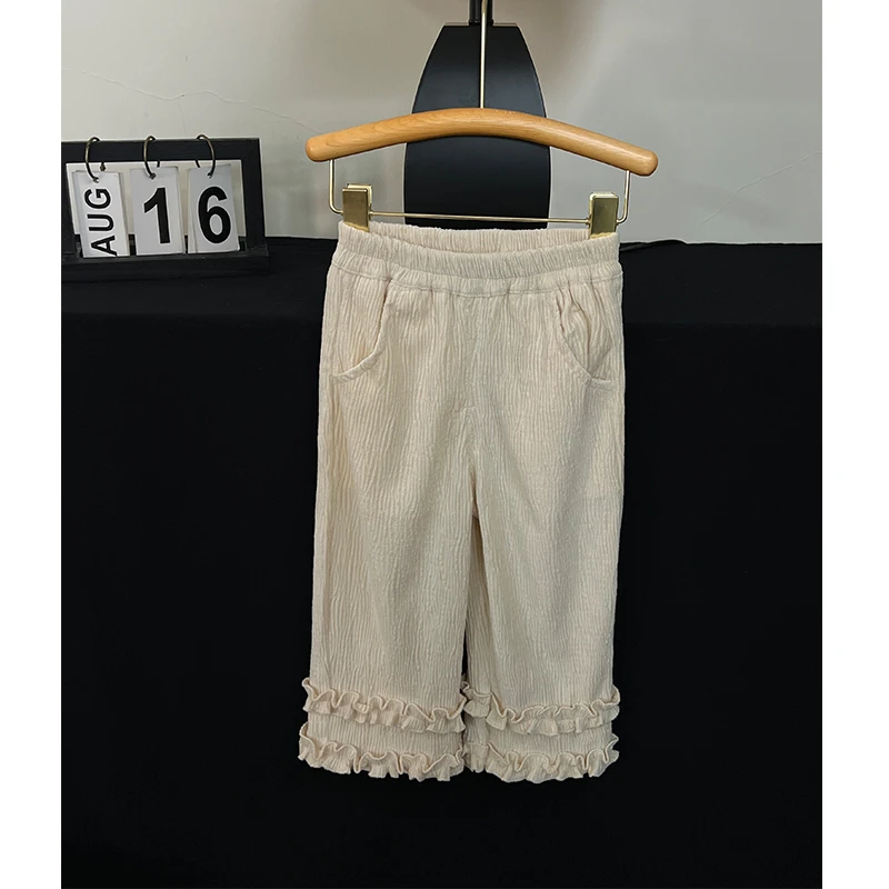 女童秋装新款洋气韩版时尚儿童松紧腰女宝宝长裤休闲裤