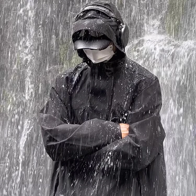 爆款黑武士冲锋衣男春秋季三合一宽松户外登山防风防水夹克外套潮
