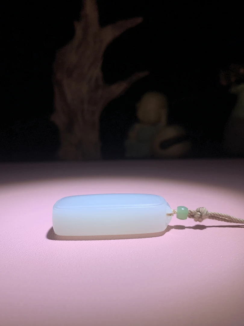 和田白玉平安无事牌