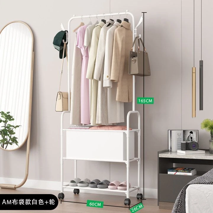 晾衣架落地衣帽架床边收纳置物架宿舍卧室门后挂包衣帽架挂衣架子