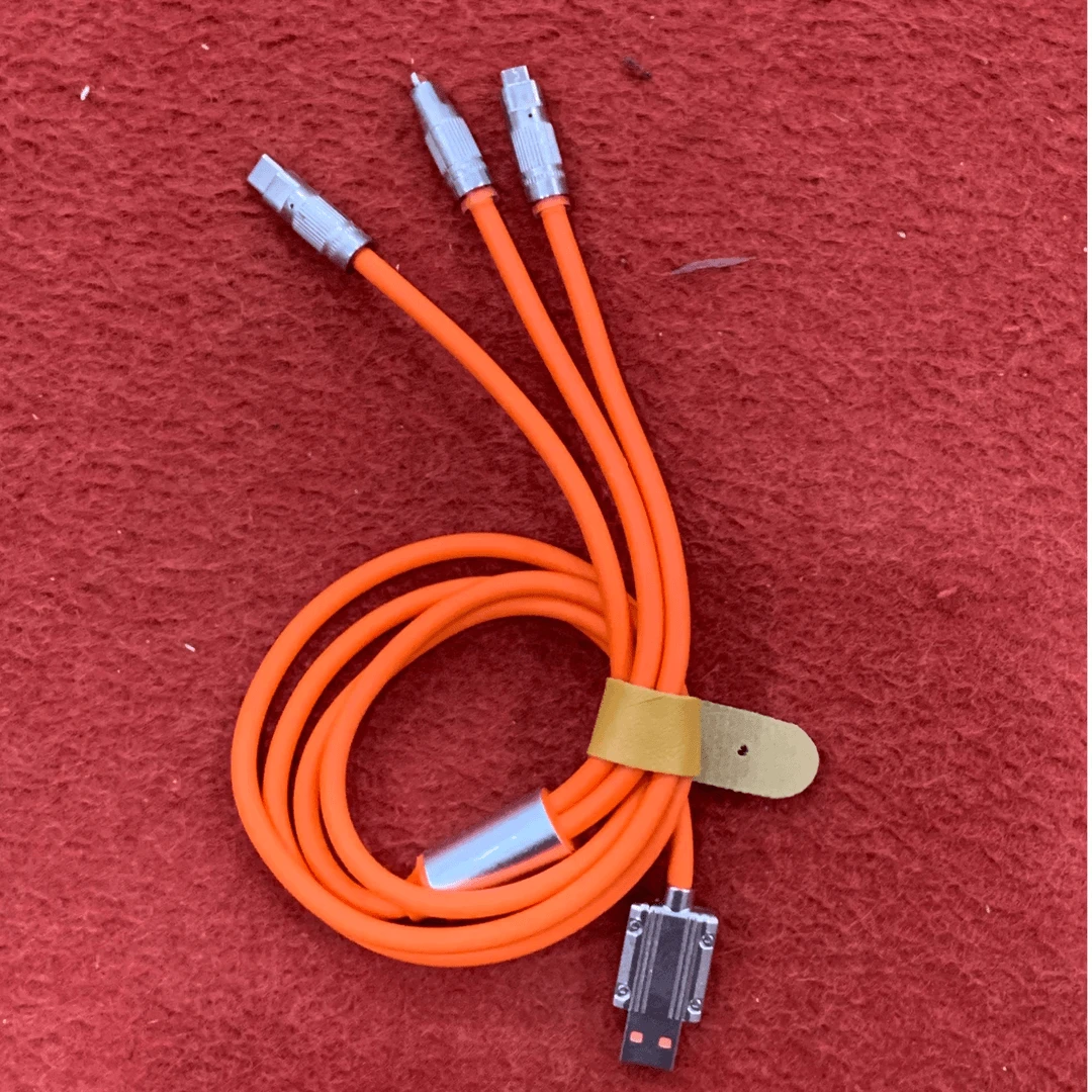 【补贴专属】锌合金120W超级快充线一拖三数据线