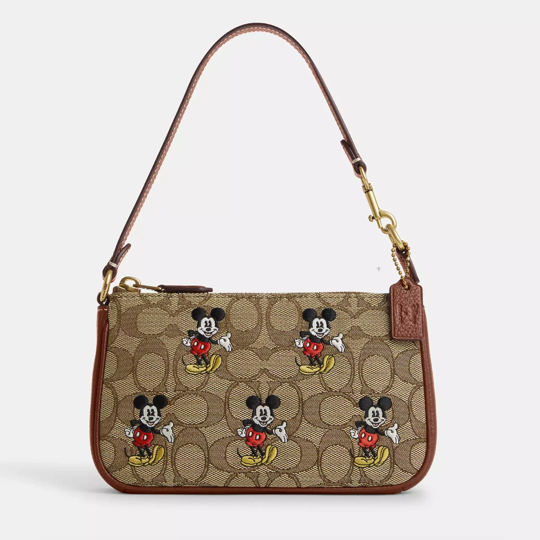 COACH/蔻驰米奇联名卡其老花nolita19手拎包CN507(19*11*4CM)