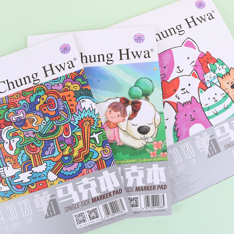 马克本三本 中华马克本护眼加厚纸张可绘画素描专用可爱涂鸦