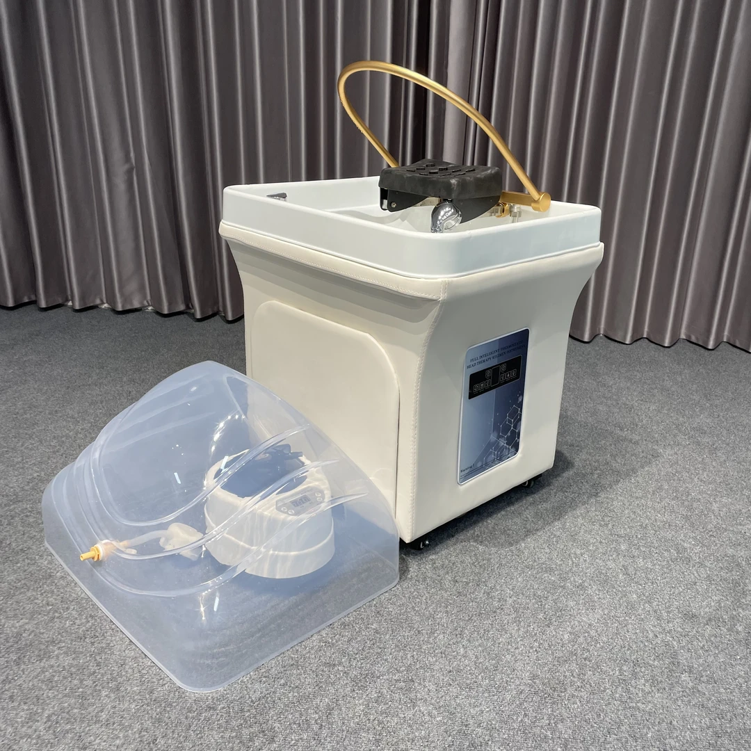 可移动洗头盆头疗机养生馆配套按摩床美容床家用熏蒸水循环洗头机