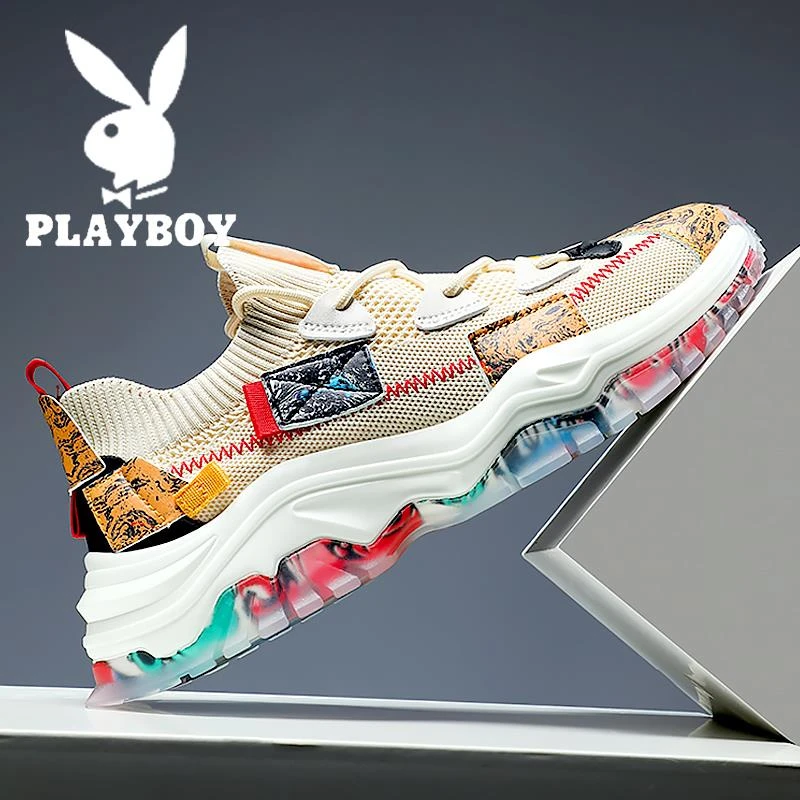 花花公子2025年网红男鞋冬季保暖休闲潮流百搭干净感痞帅跑步鞋