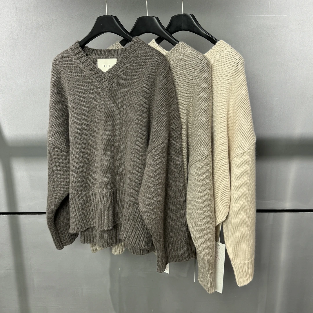 【ZHIXIAO】秋冬新款：浅口V领毛衣23301