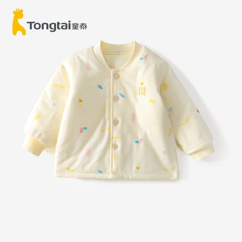 Tongtai/童泰婴儿加厚立领棉上衣儿童秋冬外套纯棉宝宝保暖棉服