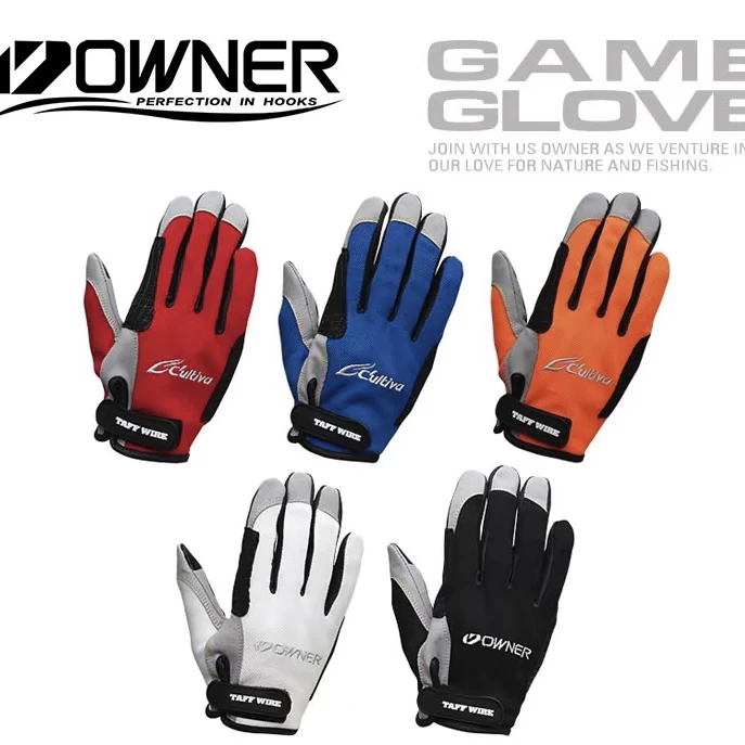 日本OWNER欧纳深海船钓五指铁板路亚专用手套 渔具用品路亚手套