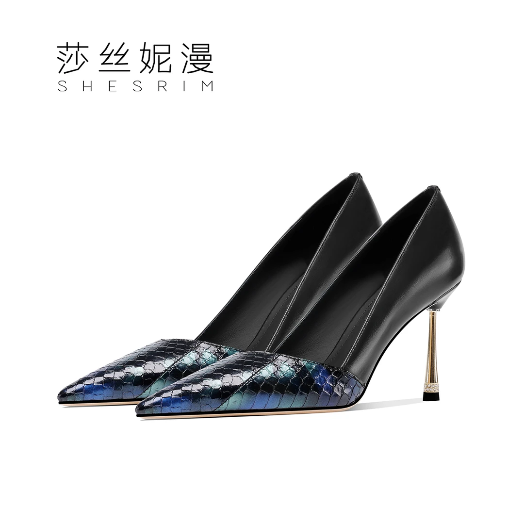 高跟鞋细跟百搭透气女鞋单鞋2024夏春秋显气质设计感轻奢优雅