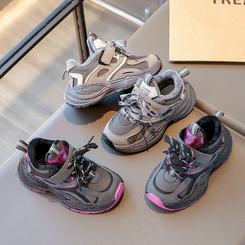 运动鞋女2024童鞋秋季新款网面轻便防滑女童校园男童运动鞋5596