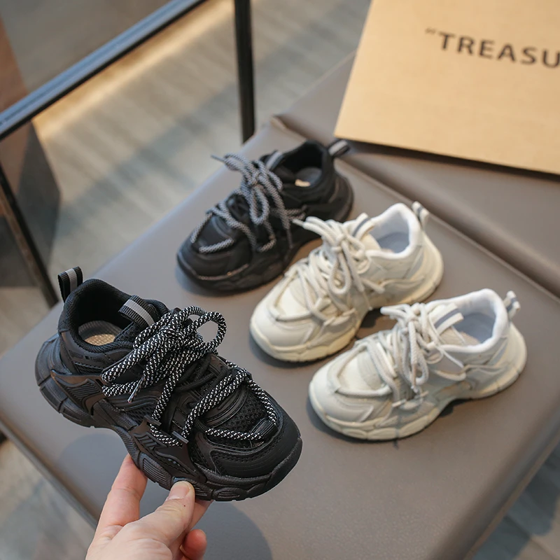 运动鞋女2024童鞋秋冬季新款轻便防滑女童校园男童运动鞋555