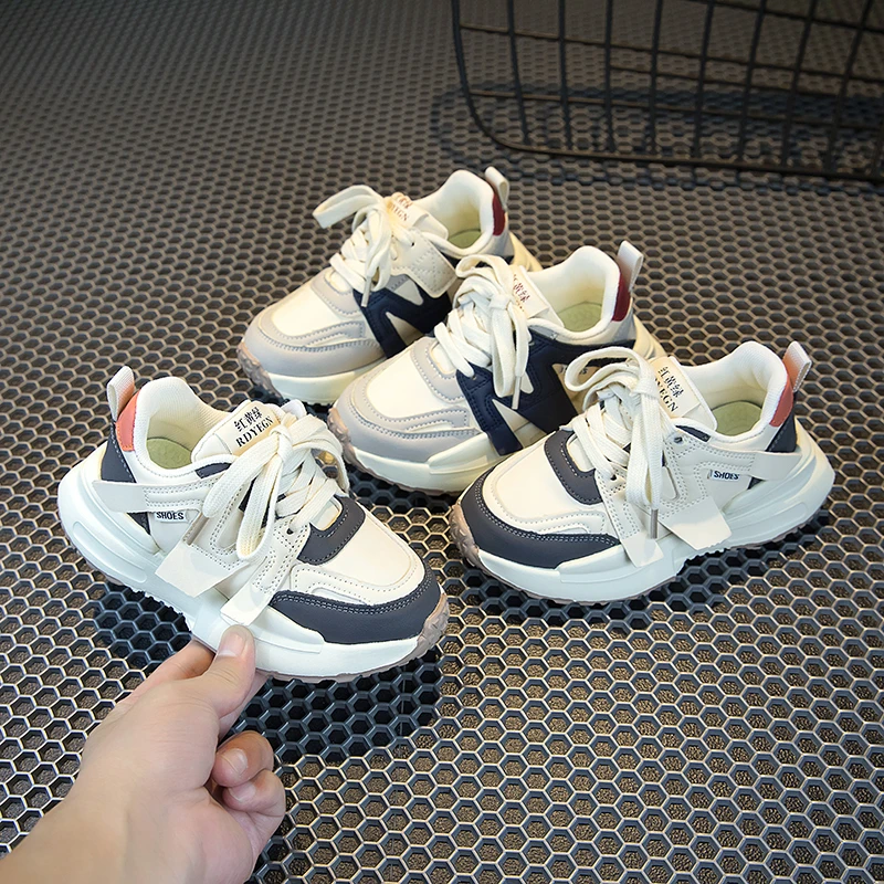 儿童运动鞋2024新款秋季老爹鞋中大童阿甘鞋男女童软底跑步鞋宝宝