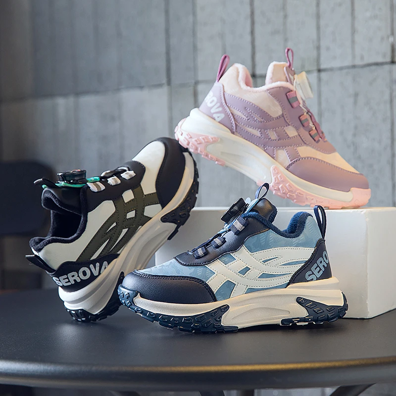 运动鞋女2024童鞋秋冬季新款轻便防滑女童校园男童运动鞋A008