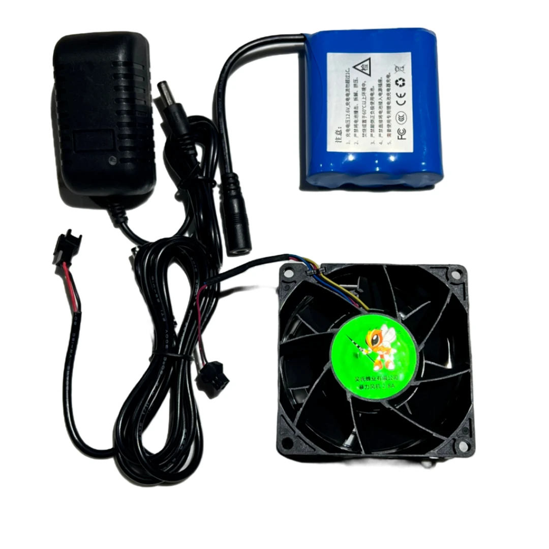 吴氏防马蜂服通风散热胡峰养殖防蛰服专用风扇电池充电器12v电压