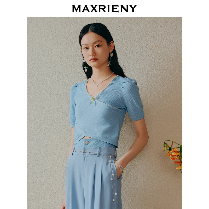【蜜思仝】MAXRIENY夏针织衫