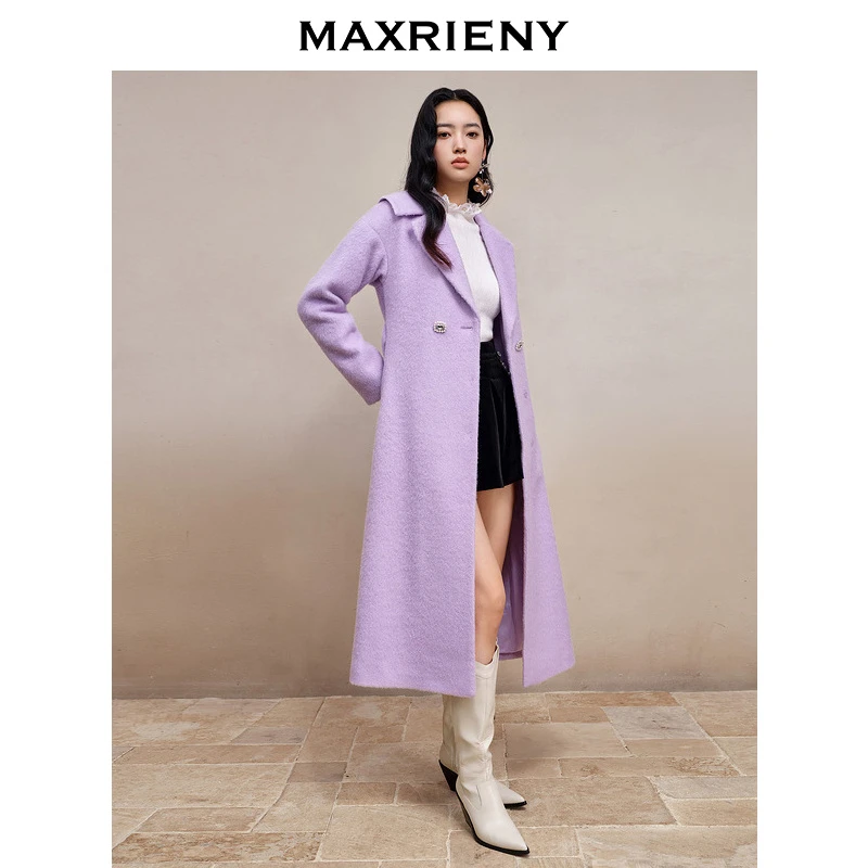 【蜜思仝】MAXRIENY冬热力感毛呢外套大衣
