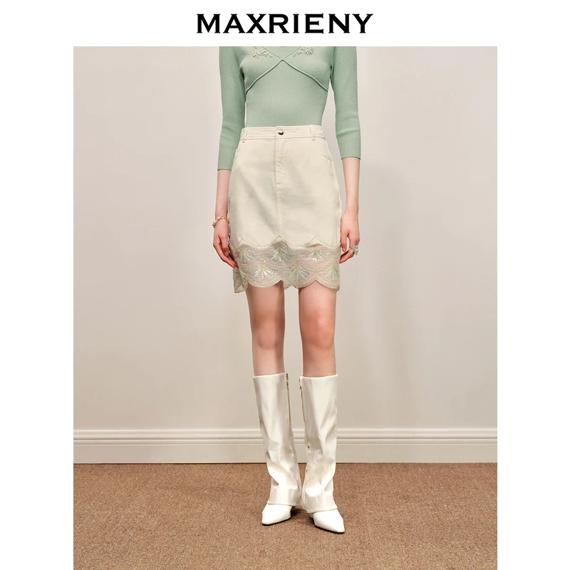 【黄蓉专属】MAXRIENY【商场同款】秋半身裙