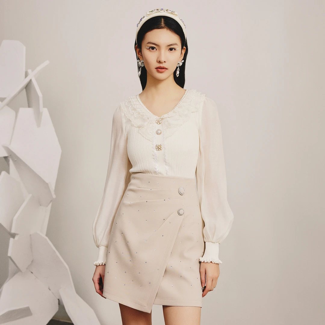 【媛媛女王】MAXRIENY精致仙美氛围感针织开衫内搭上衣2023春新款