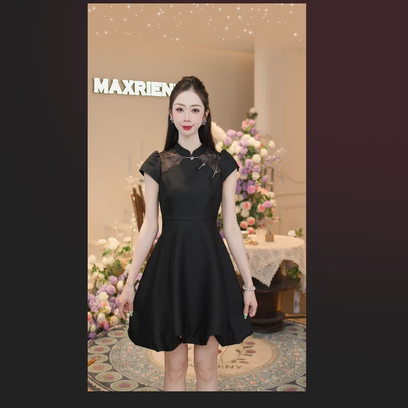 【小花专属】MAXRIENY24新款改良新中式中国风旗袍