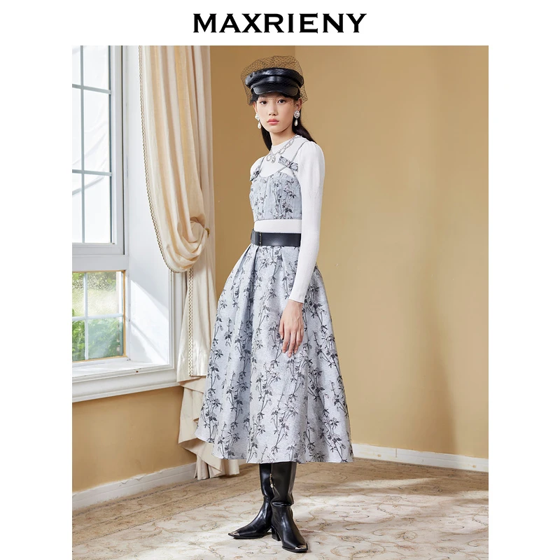 【蜜思仝】MAXRIENY蝴蝶结针织秋季毛衫吊带设计感轻奢