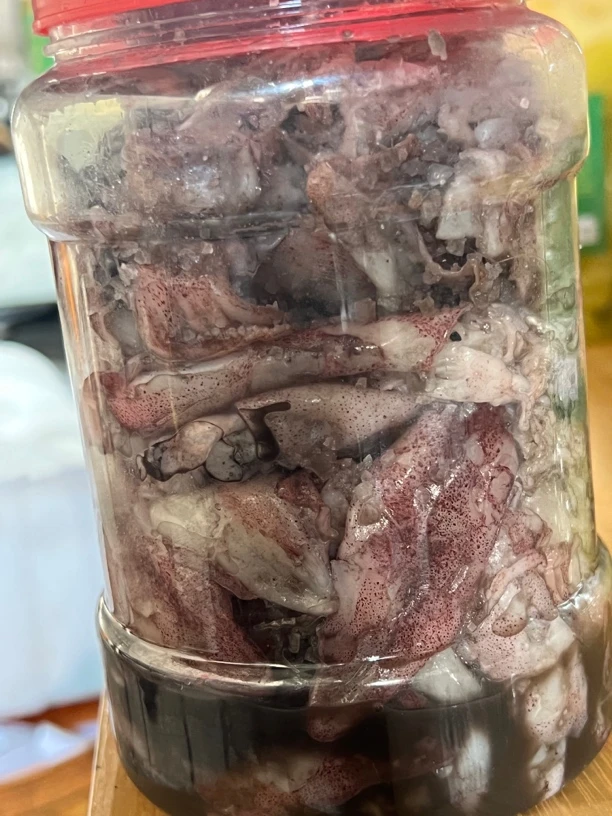 海丰咸菜文汕尾特产尼仔解无沙咸鱿鱼现捕现腌咸尼啊解蒸肉饼包邮