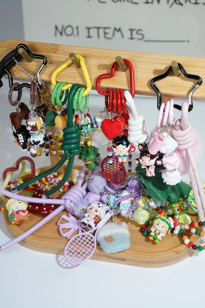 柒柒工艺创意个性潮流DIY改娃钥匙扣