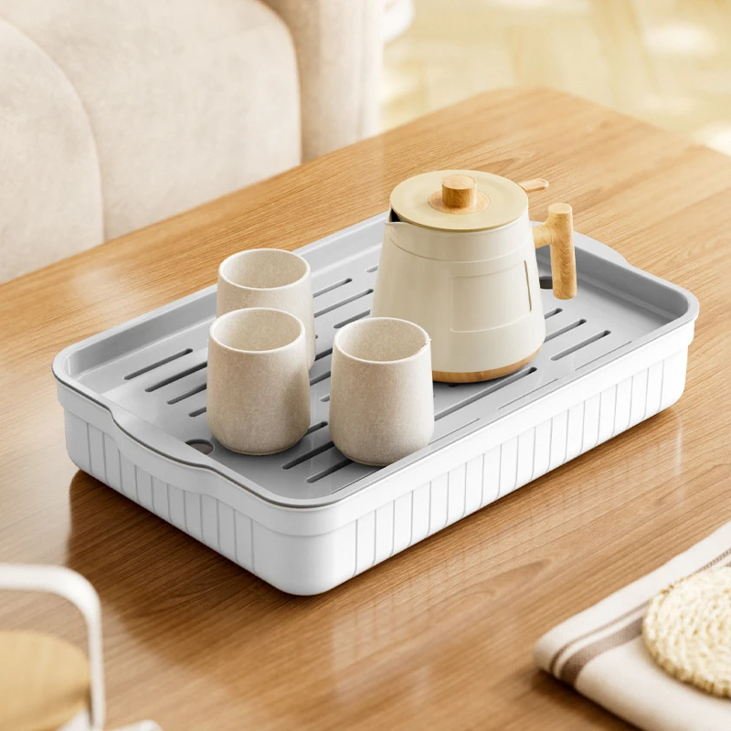 茶盘家用简约便携旅行一套客厅小型茶具水杯大小号沥水盘日式