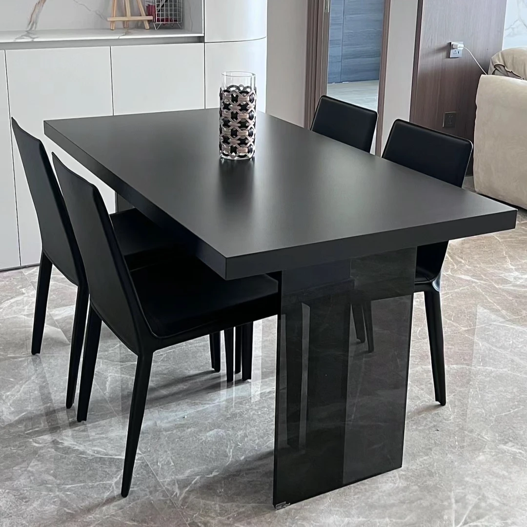 悬浮下挂饭桌子新款轻奢一体创意小户型餐厅岛台家用一体餐桌家用