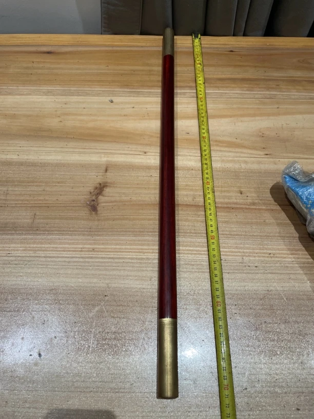 1902大叶紫檀中款金箍棒未开刃