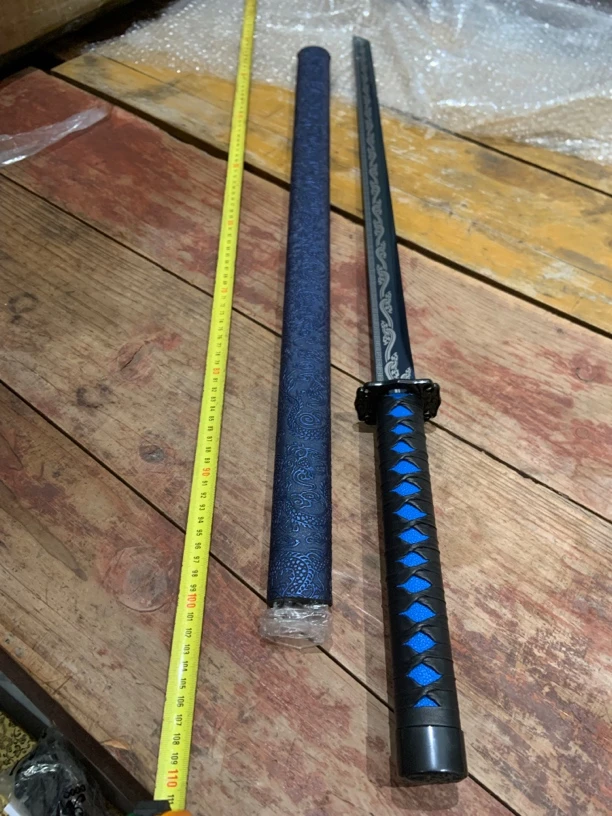 1636龙泉市皮革 高锰钢 唐刀 未开刃