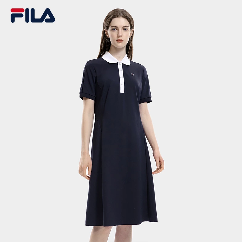 FILA/斐乐女子【百搭舒适透气连衣裙】秋季新款运动女裙F11W331310F