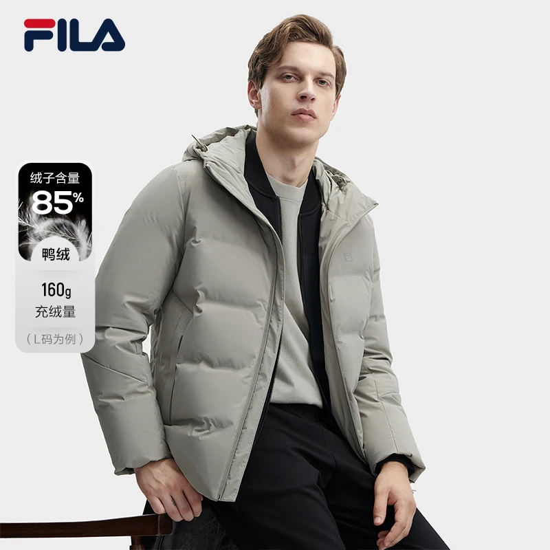 Fila/斐乐男士【隐条四面弹三层保暖】冬新款休闲羽绒服F61M442908A