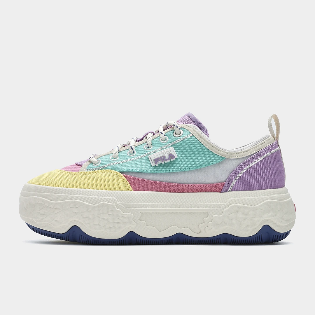 Fila/斐乐帆布鞋女鞋【ROCK岩石鞋】透气休闲鞋情侣时尚F12W421301F