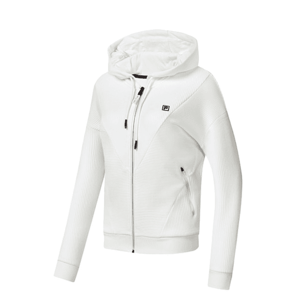 Fila/斐乐女装秋冬新款休闲户外速干针织上衣运动外套A11W243502F